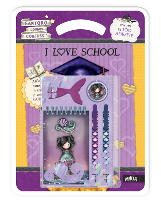 i love school + stationery set